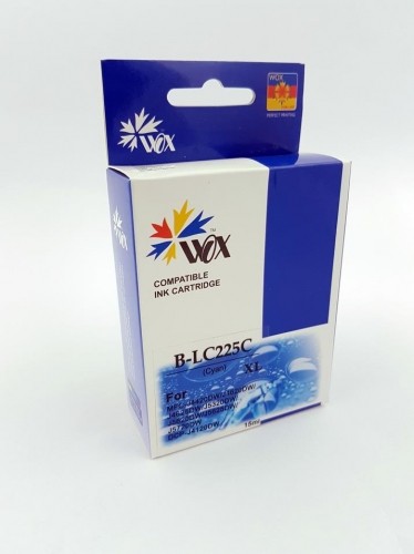 Ink cartridge Wox Cyan Brother LC 225C replacement LC225XLC (1300 A4 pages according to the standard ISO/IEC 24711) image 1