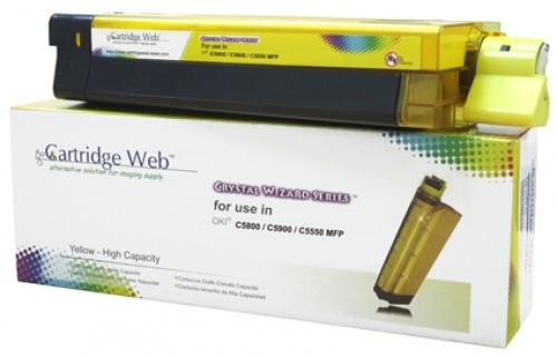 Toner cartridge Cartridge Web Yellow OKI C5800 replacement 43324421 image 1