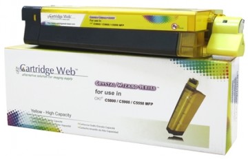 Toner cartridge Cartridge Web Yellow OKI C5800 replacement 43324421