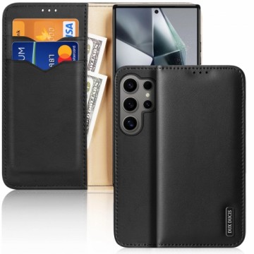 Dux Ducis Hivo case with flap and RFID blocking for Samsung S24 Galaxy Ultra - black
