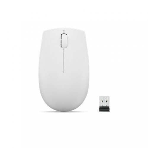 Lenovo | Compact Mouse with battery | 300 | Wireless | Cloud Grey image 1