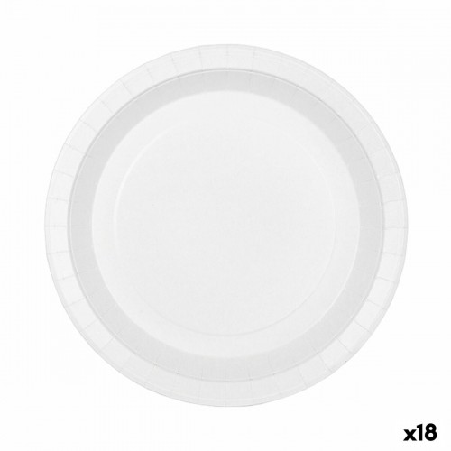 Набор посуды Algon Одноразовые Картон Белый 20 Предметы 17 cm (18 штук) image 1