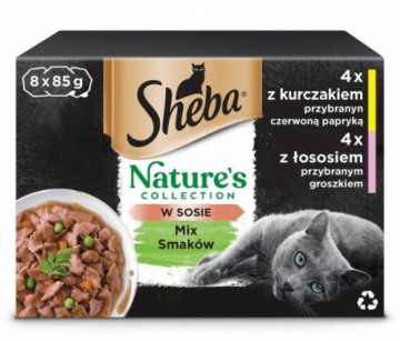 SHEBA Nature's Collection Mix - wet cat food - 8x85g