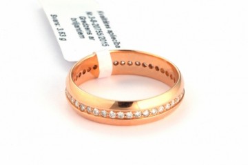 Gemmi Золотое обручальное кольцо с бриллиантом