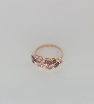 Gemmi Золотое кольцо с полудрагоценными камнями