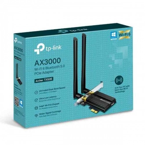 Wi-Fi tīkla karte TP-Link Archer TX50E Bluetooth 5.0 2400 Mbps image 2