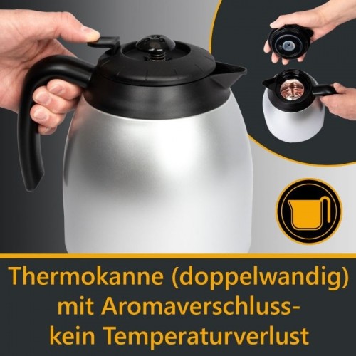Bomann thermal coffee machine KA168, black image 3