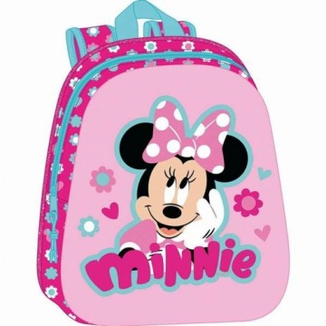 Skolas soma Minnie Mouse Rozā 27 x 33 x 10 cm