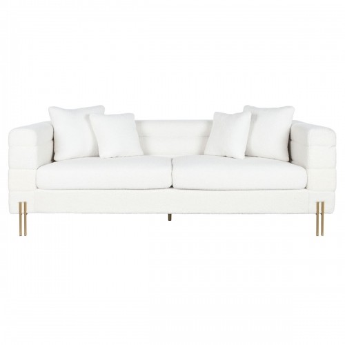 Dīvāns DKD Home Decor Balts Metāls 205 x 85 x 73 cm image 2
