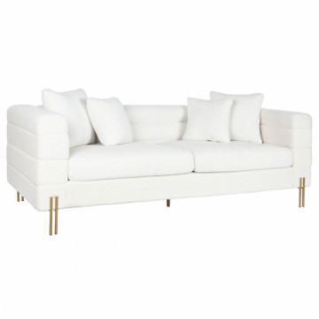Dīvāns DKD Home Decor Balts Metāls 205 x 85 x 73 cm