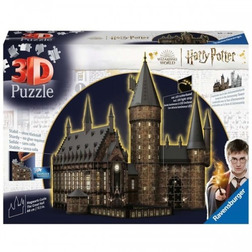 Ravensburger 3D Puzzle Hogwarts Schloss - Die Große Halle Night Edition image 1