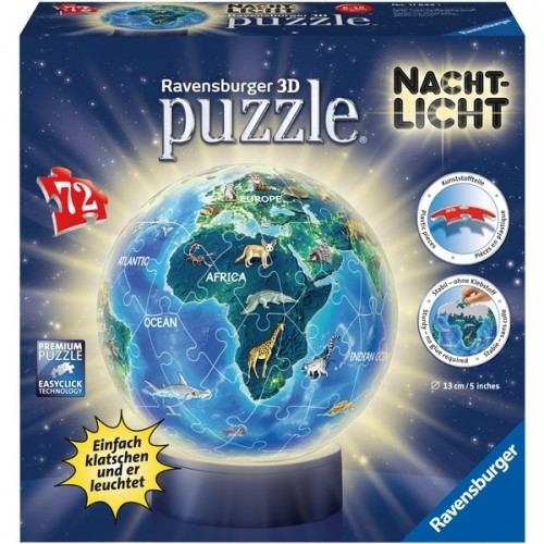 Ravensburger Nachtlicht - Erde bei Nacht, Puzzle image 1
