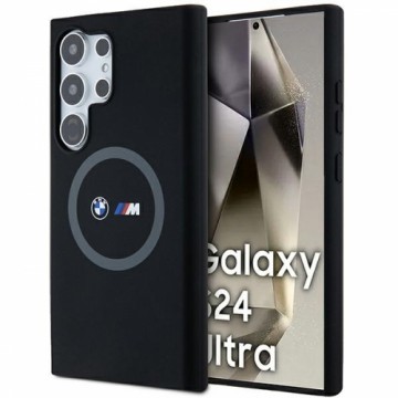 BMW BMHMS24L23SROK S24 Ultra S928 czarny|black hardcase M Silicone Printed Ring MagSafe