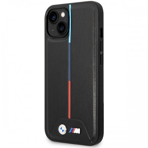 BMW BMHCP15S22PVTK iPhone 15 | 14 | 13 6.1" czarny|black hardcase M Quilted Tricolor image 2