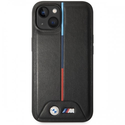 BMW BMHCP15S22PVTK iPhone 15 | 14 | 13 6.1" czarny|black hardcase M Quilted Tricolor image 3