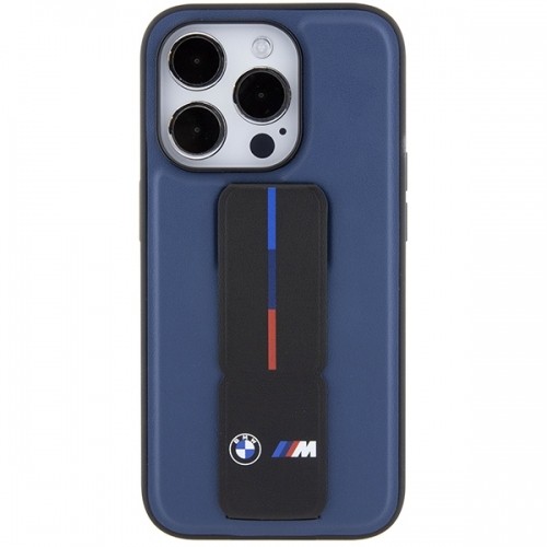 BMW BMHCP15LGSPBIV iPhone 15 Pro 6.1" granatowy|navy hardcase M Grip Stand Bicolor image 4