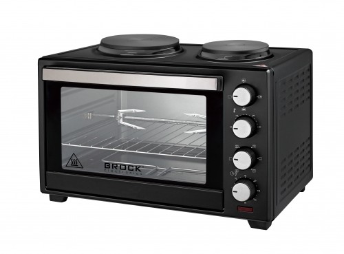 Brock Electronics Elektriskā cepeškrāsns, 60 L, cepeškrāsns 2000W, plīts 1000W+600W. 220-240V image 1