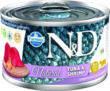 FARMINA N&D Cat Natural Tuna&Shrimp- wet cat food - 140 g