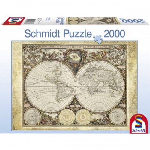 Schmidt Spiele Puzzle Historische Weltkarte image 1