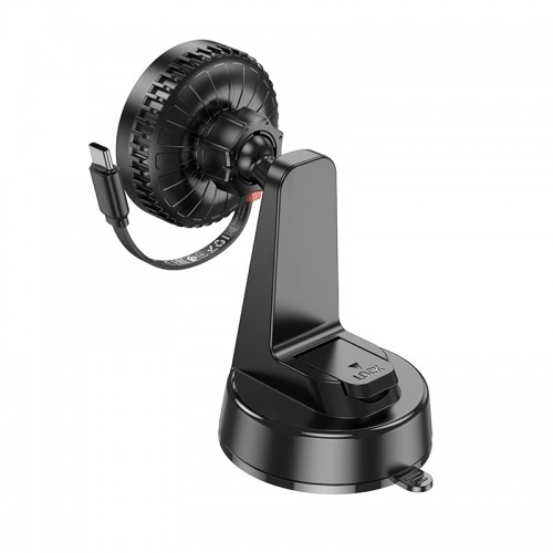 OEM Borofone Car holder BH208 Mona magnetic with induction charging with Type C cable to dashboard black image 5