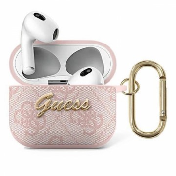 Guess GUA34GSMP AirPods 3 cover rÃ³Å¼owy|pink 4G Script Metal Collection