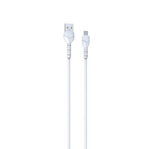 Devia Kintone cable USB - microUSB 1,0 m 2,1A white set 30 pcs V2 image 1
