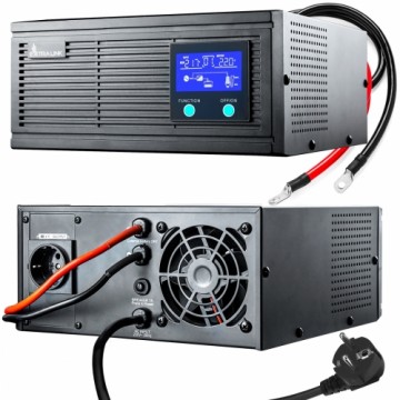 Extralink Piorun 800VA|640W | Jaudas invertors | tīra sinusoidālā viļņa, akumulatora spriegums 12VDC