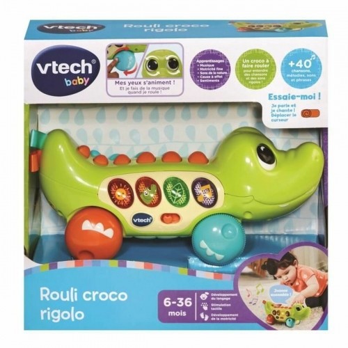 Izglītojoša rotaļlieta Vtech Baby Rouli Croco rigolo (FR) image 4