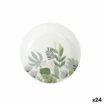 Набор посуды Algon Одноразовые Картон Цветастый 10 Предметы 20 cm (24 штук)
