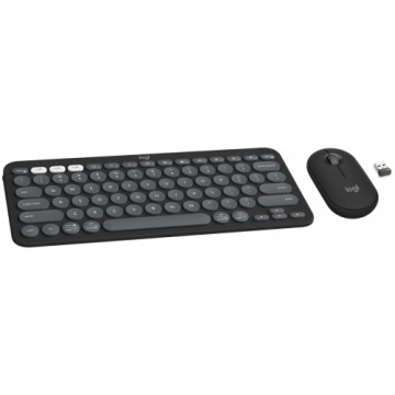 LOGITECH Pebble 2 Bluetooth Keyboard Combo - TONAL GRAPHITE - NORDIC