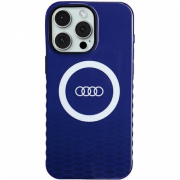 Audi IML Big Logo MagSafe Case iPhone 15 Pro Max 6.7" niebieski|navy blue hardcase AU-IMLMIP15PM-Q5|D2-BE