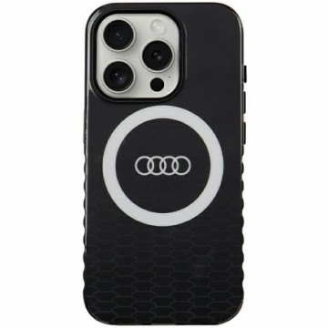Audi IML Big Logo MagSafe Case iPhone 15 Pro 6.1" czarny|black hardcase AU-IMLMIP15P-Q5|D2-BK