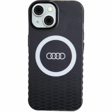 Audi IML Big Logo MagSafe Case iPhone 15 | 14 | 13 6.1" czarny|black hardcase AU-IMLMIP15-Q5|D2-BK