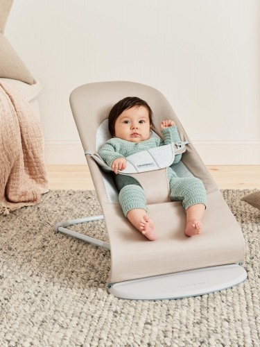 Babybjorn BABYBJÖRN šūpuļkrēsls BALANCE Soft Woven/Jersey, beige/grey, 005383 image 2