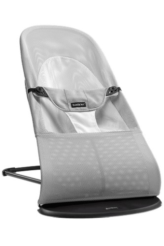 Babybjorn BABYBJÖRN šūpuļkrēsls Balance Soft Mesh, silver/white, 005129A image 1