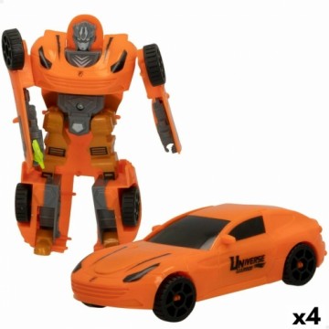 Робот Colorbaby Transform Warriors Автомобиль 9 x 14,5 x 4,5 cm 4 штук