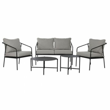 Galda komplekts, galds un 2 krēsli Home ESPRIT Tērauds 121 x 70 x 75 cm