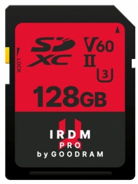 Goodram IRDM Pro Atmiņas Karte SDXC / UHS-II U3 / 128GB