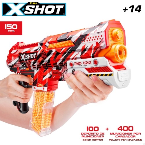 Pistole X-Shot Hyper Gel Cluth  ar 5000 gēla bumbiņām, ātrums līdz 60 metriem sekundē ZURU 14 g+ CB47147 image 3