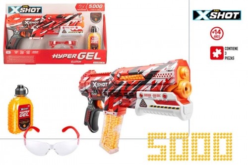 Pistole X-Shot Hyper Gel Cluth  ar 5000 gēla bumbiņām, ātrums līdz 60 metriem sekundē ZURU 14 g+ CB47147 image 4