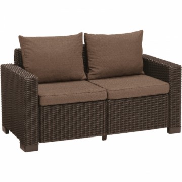 Keter ( БЕЗ УПАКОВКИ + В СБОРЕ ) Садовый диван California Sofa коричневый