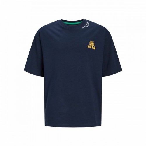 Krekls ar Īsām Piedurknēm Bērniem Jack & Jones Jorcole Back Print Tumši Zils image 1