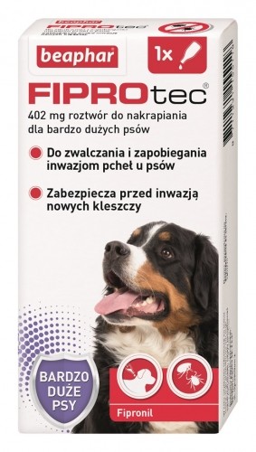 BEAPHAR Drops against fleas and ticks for dogs XL - 1 x 402 mg image 1