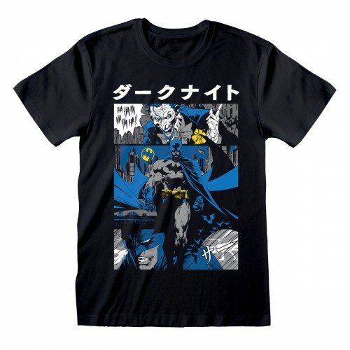 Krekls ar Īsām Piedurknēm Batman Manga Cover Melns Unisekss image 1