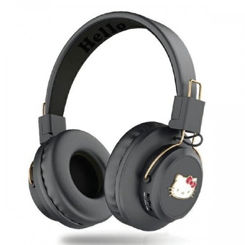Hello Kitty słuchawki nauszne Bluetooth HKBH9KHLMK czarne|black Metal Logo image 1