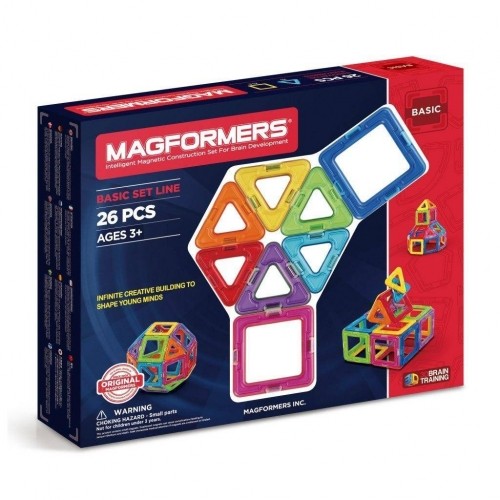 Magformers 26 Piece Magnetic Construction Set 701004 image 1