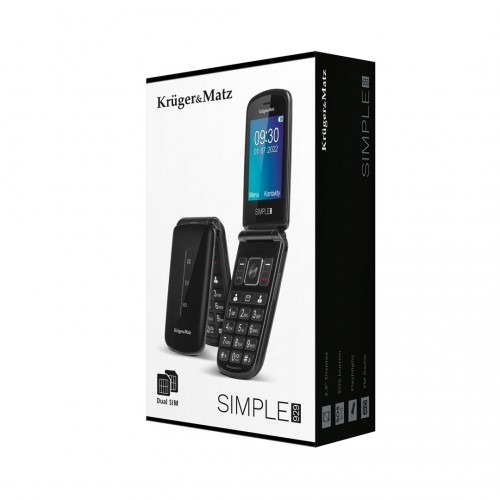 MaxCKruger & Matz Phone for seniors KM0929 7,11 cm (2,8") 108,5 g Black image 1