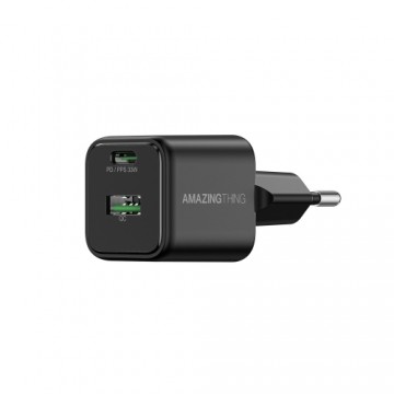 OEM Amazing Thing Wall charger Explorer Pro EUEP33W - USB + Type C - PD 33W 3A black