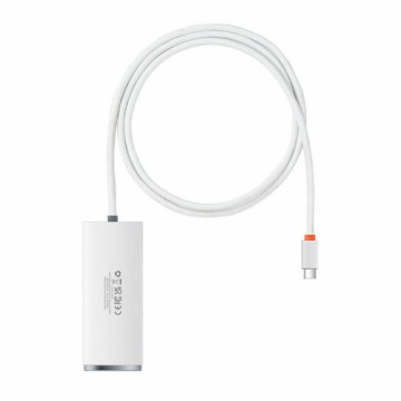 OEM Baseus Lite Series Hub 4in1 USB-C to 4x USB 3.0 + USB-C, 1m (White)