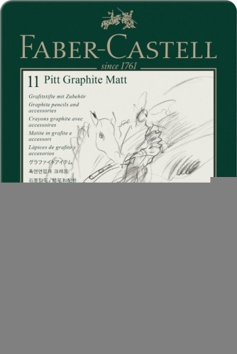Faber-castell Zīmuļu komplekts Pitt Graphite Matt, 11gab/iep image 1